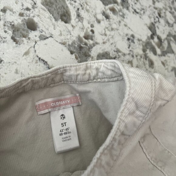 ecru corduroy dress sz 5T - Picture 6 of 6